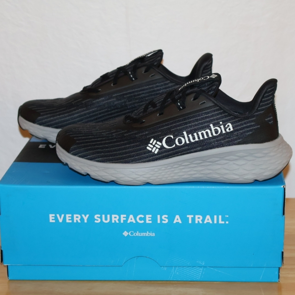 Columbia Konos Swift Trail Running Shoes-Black/Sea Salt. Men's 7. New With Box.